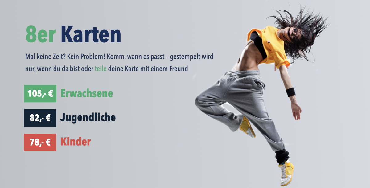 TanzZeit 8er-Karte Angebot
